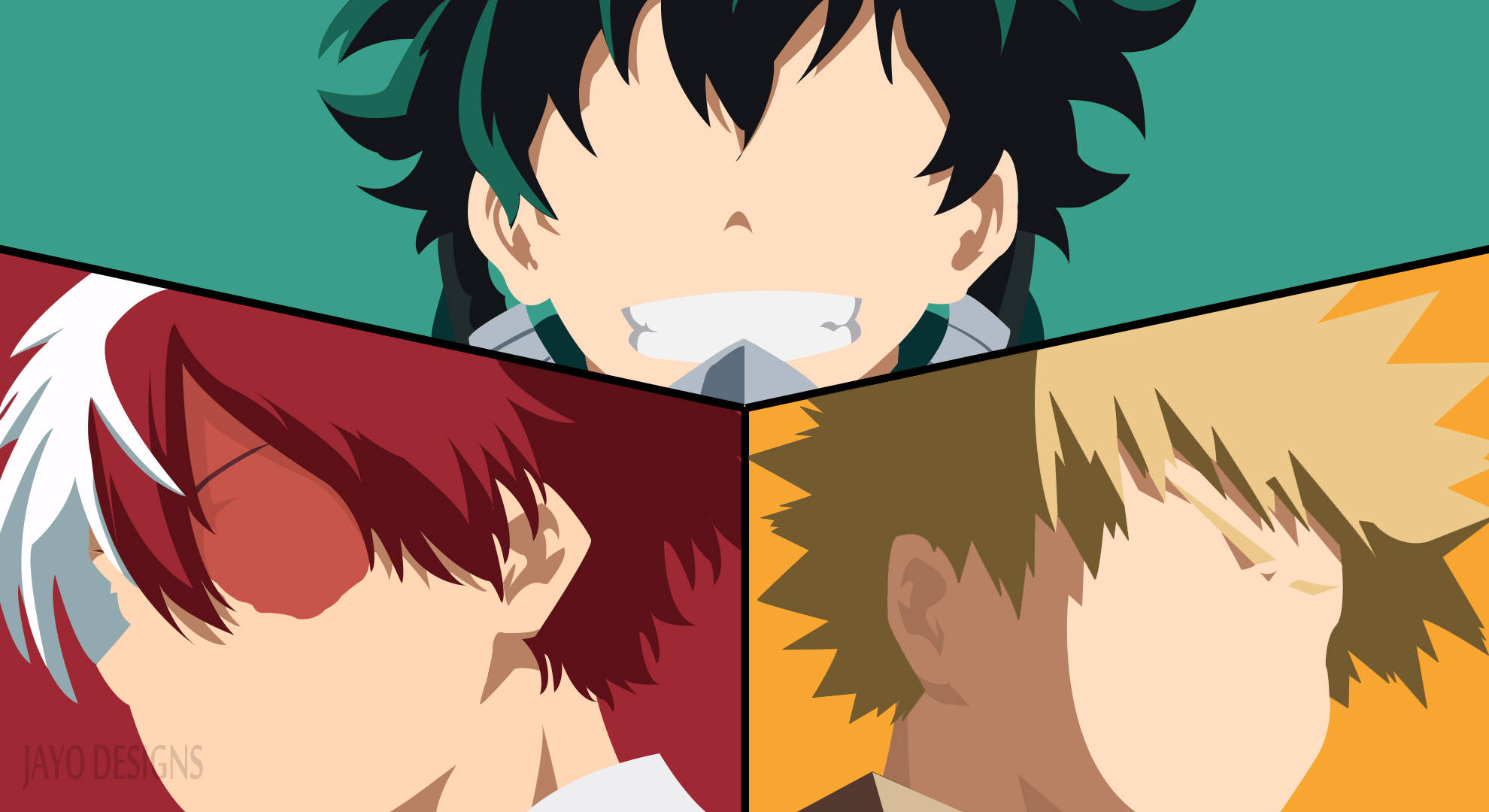 Todoroki Aesthetic, manga still cut, anime characters, Full HD Desktop Wallpaper