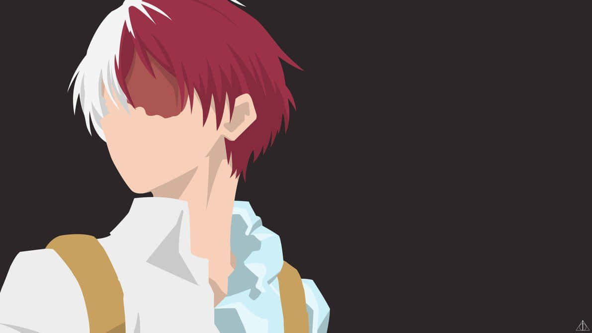 Todoroki Black, red and white hair, profile, SD Desktop Wallpaper
