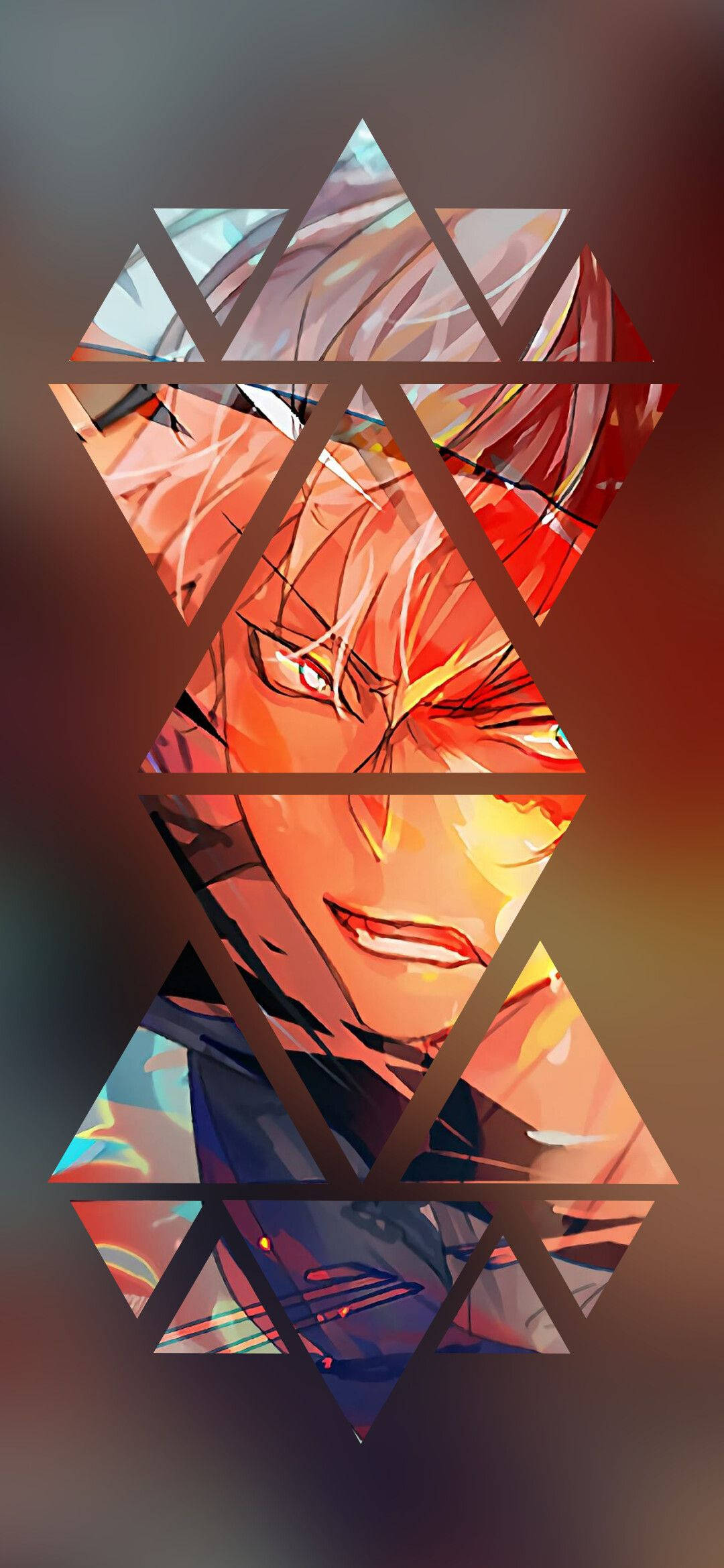 Todoroki, fiery-haired, intense eyes, Full HD Phone Wallpaper