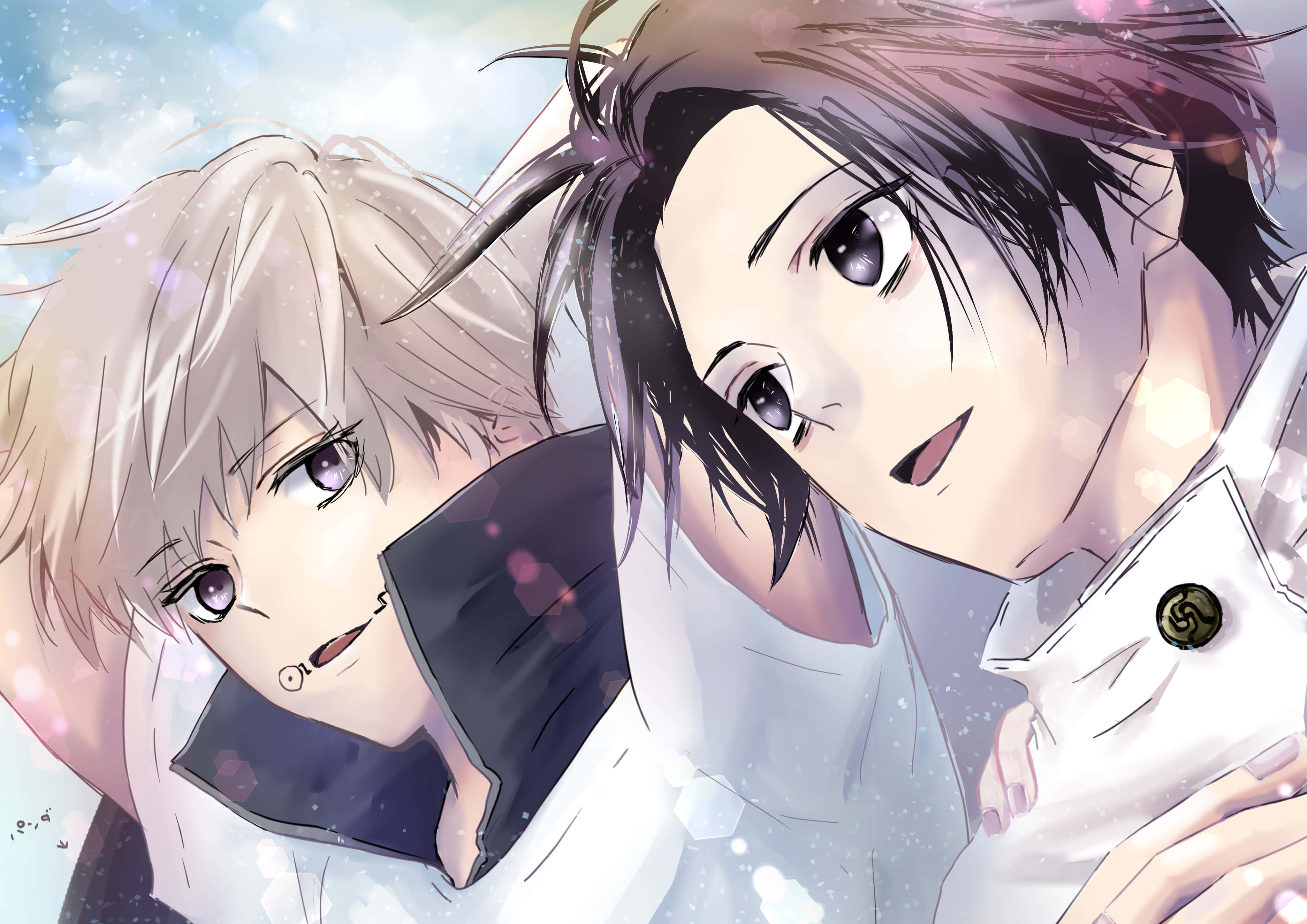 Toge Inumaki, light and dark hair, bright sky, 4K Desktop Wallpaper