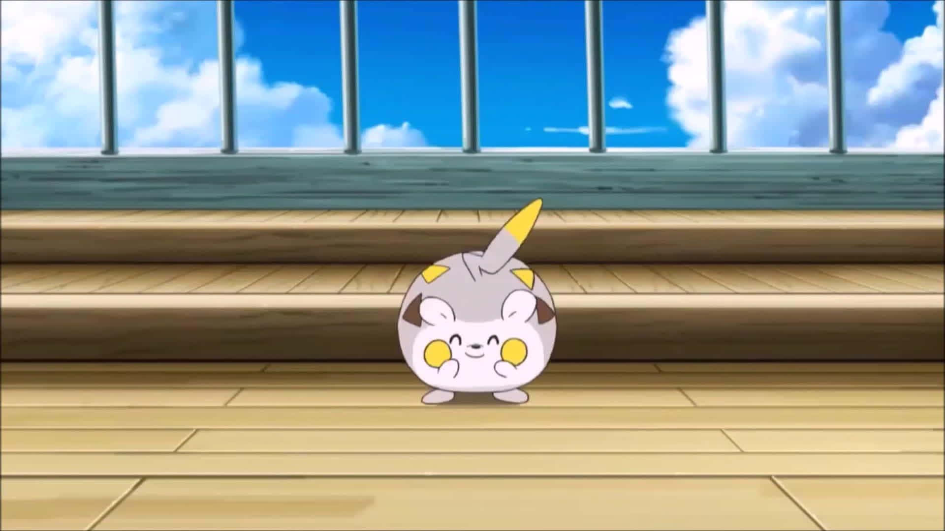 Togedemaru, yellow horn, cheeks, Full HD Desktop Wallpaper