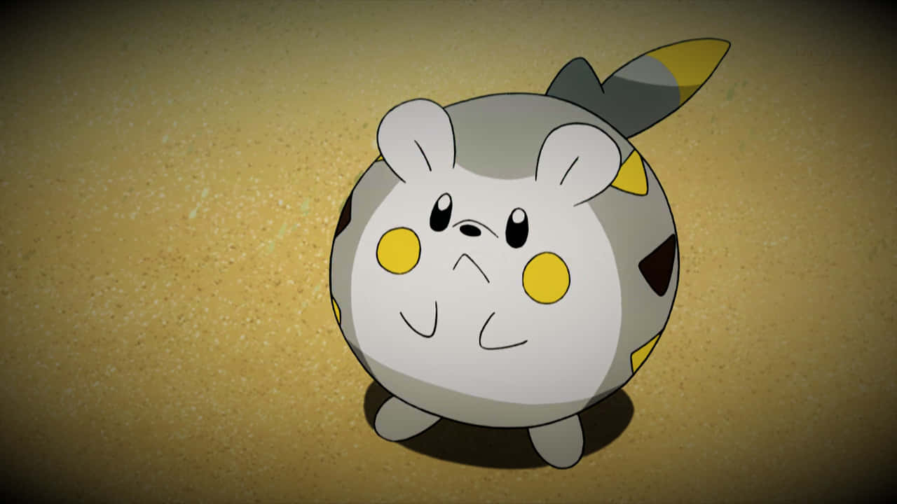 Togedemaru, gray and white, yellow cheeks, HD Desktop Wallpaper