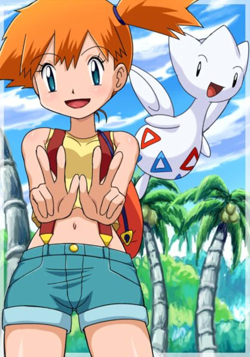 Misty, Togetic, anime, SD Phone Wallpaper