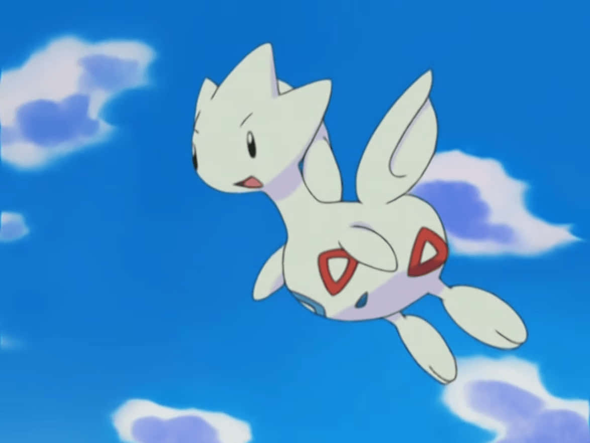 Togetic, white, red markings, SD Desktop Wallpaper