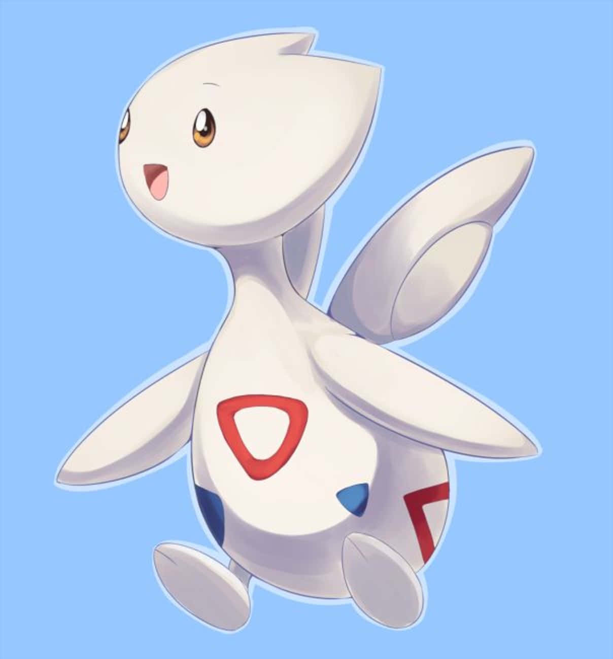 Togetic, white, anime-style, HD Phone Wallpaper