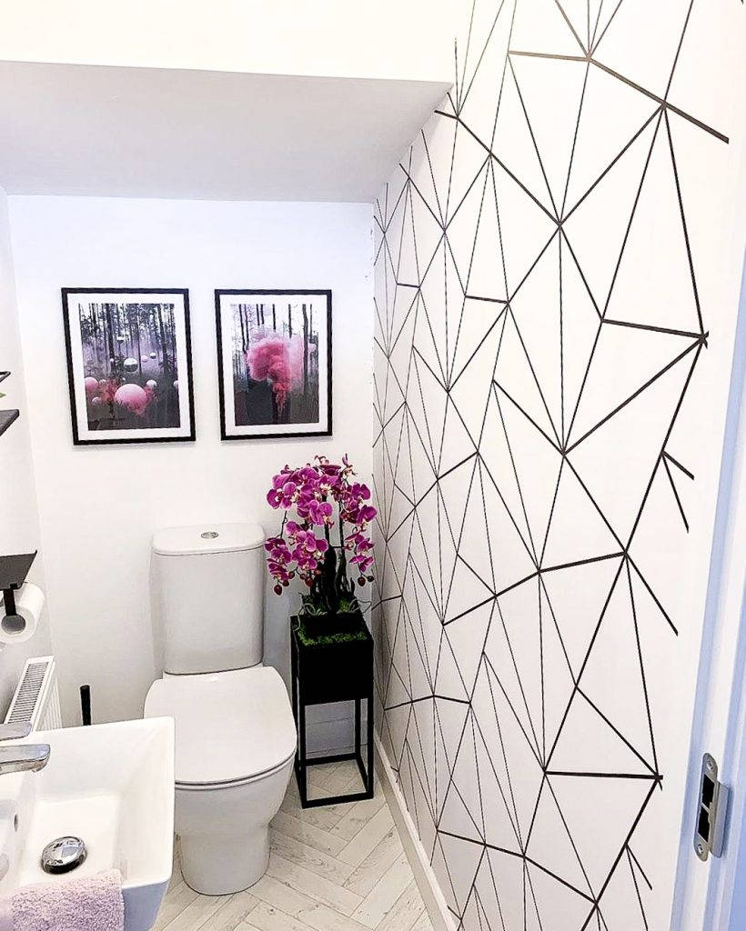Toilet, black line abstract, geometric black wall art, SD Phone Wallpaper