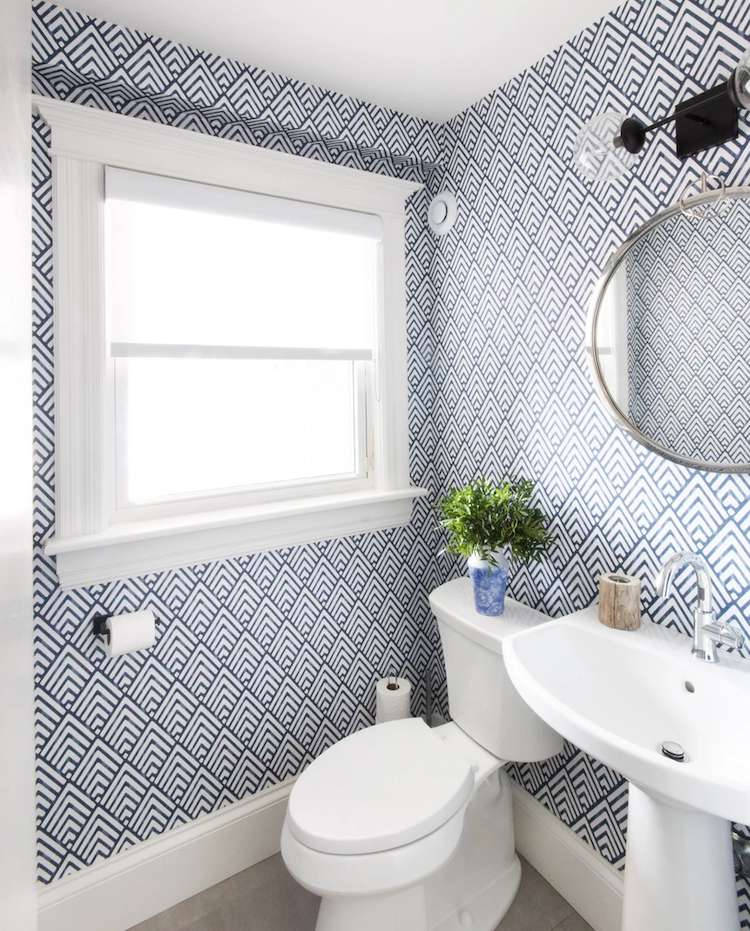 diamond geometric, white fixtures, bold blue geometric wallpaper, SD Phone Wallpaper
