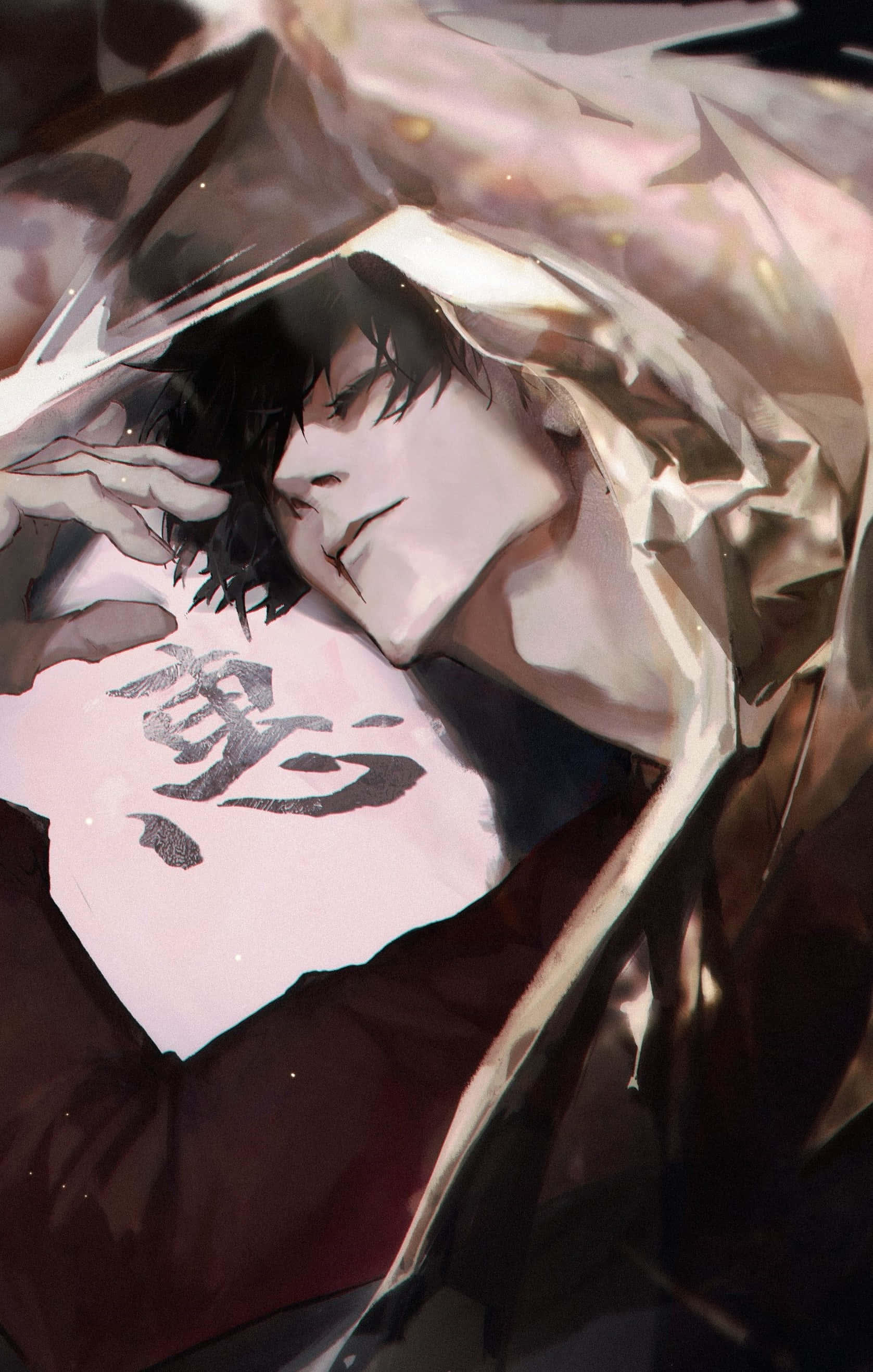 Toji Fushiguro, anime-style portrait, dark hair, 2K Phone Wallpaper
