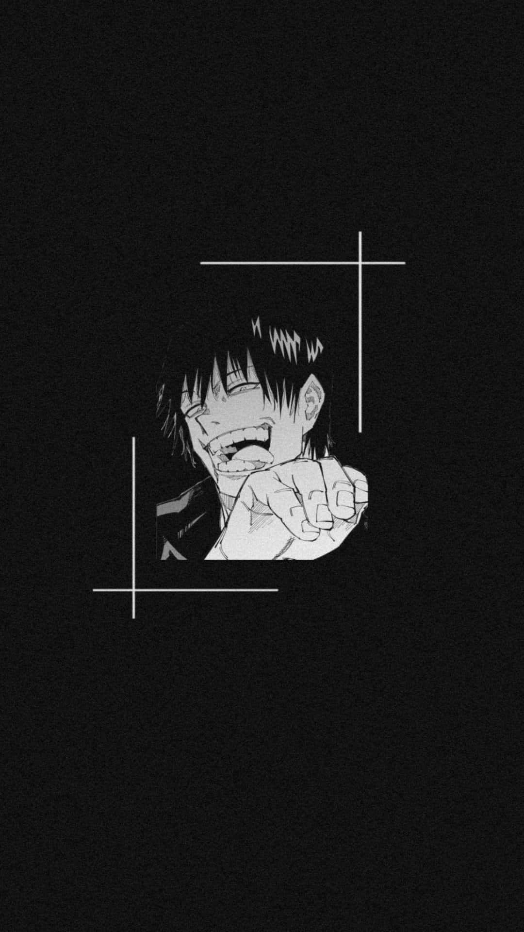Toji Fushiguro, black and white anime character, spiky hair, Full HD Phone Wallpaper