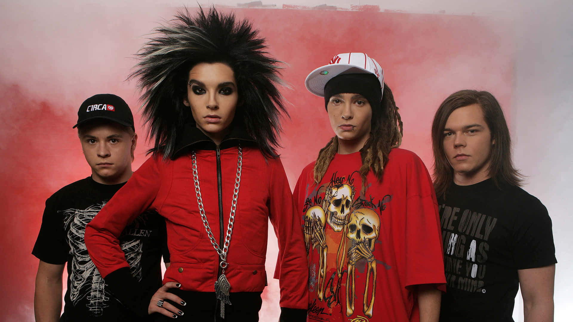 Tokio Hotel, punk rockers, bold hairstyles, Full HD Desktop Wallpaper
