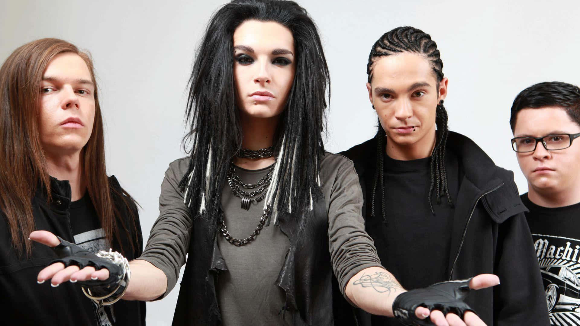 Tokio Hotel, band, dark makeup, Full HD Desktop Wallpaper
