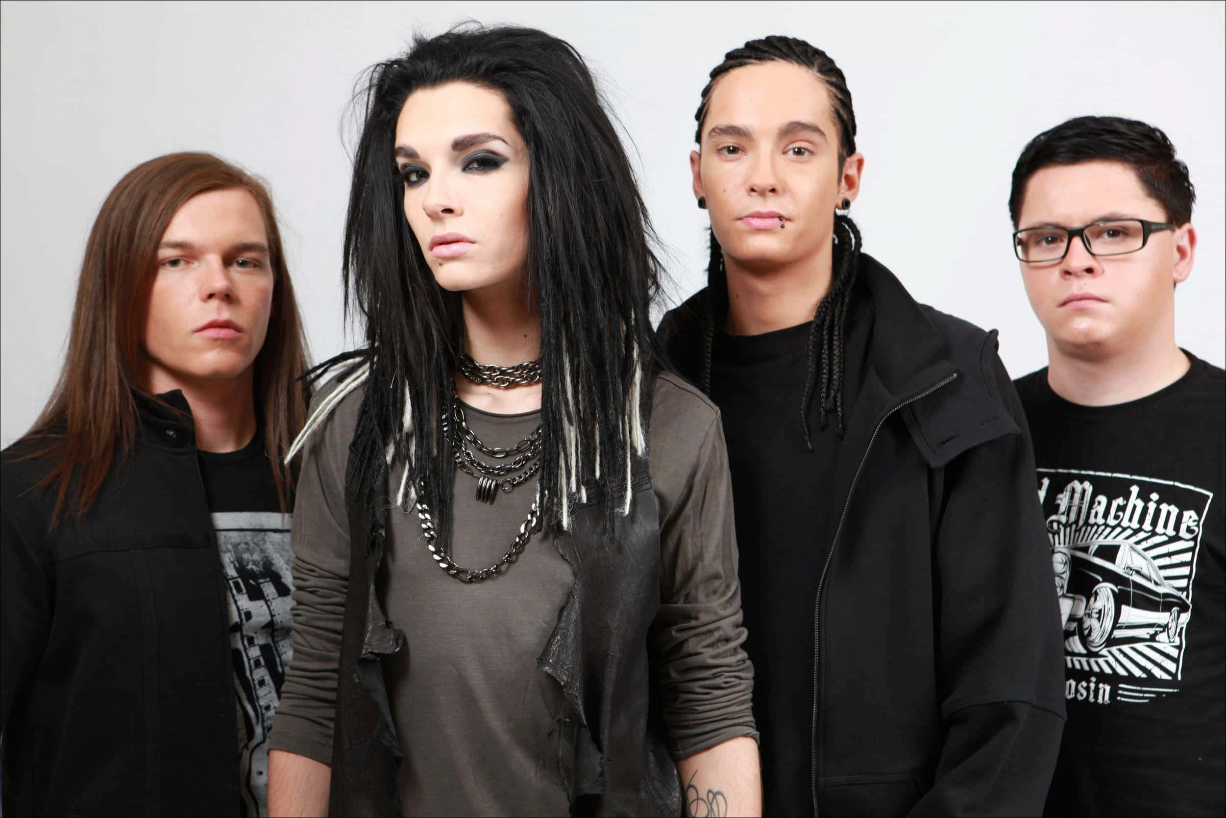 Tokio Hotel, band portrait, edgy hairstyles, Full HD Desktop Wallpaper