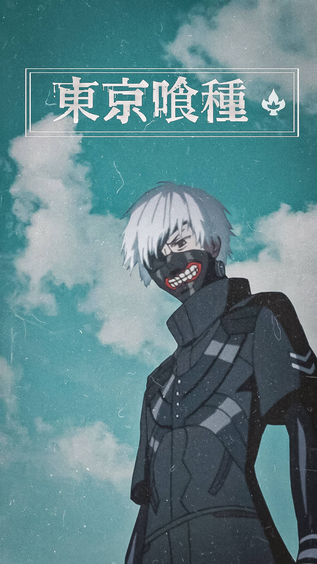 Tokyo Ghoul Aesthetic, white hair, grin, Full HD Phone Wallpaper