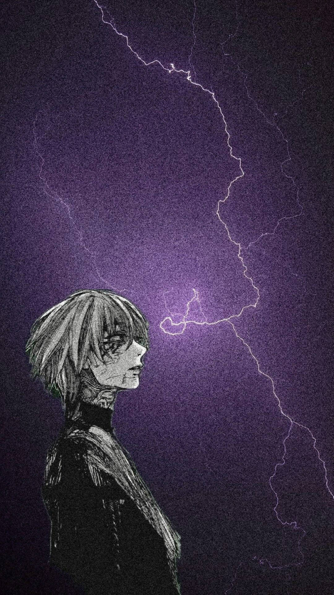 Tokyo Ghoul Aesthetic, anime character, short hair, Full HD Phone Wallpaper