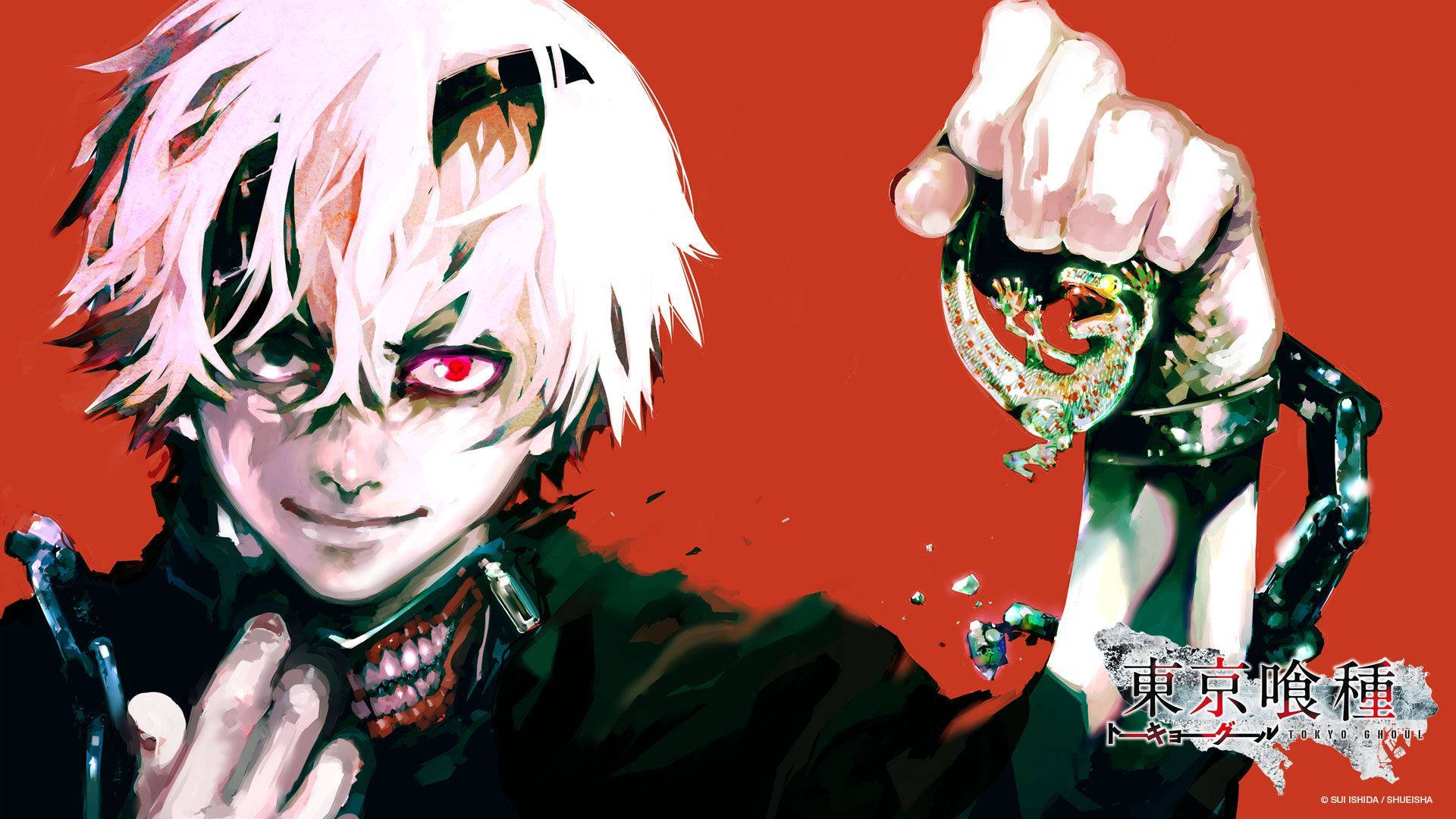 Tokyo Ghoul Characters, manga art, white-haired anime character, Full HD Desktop Wallpaper