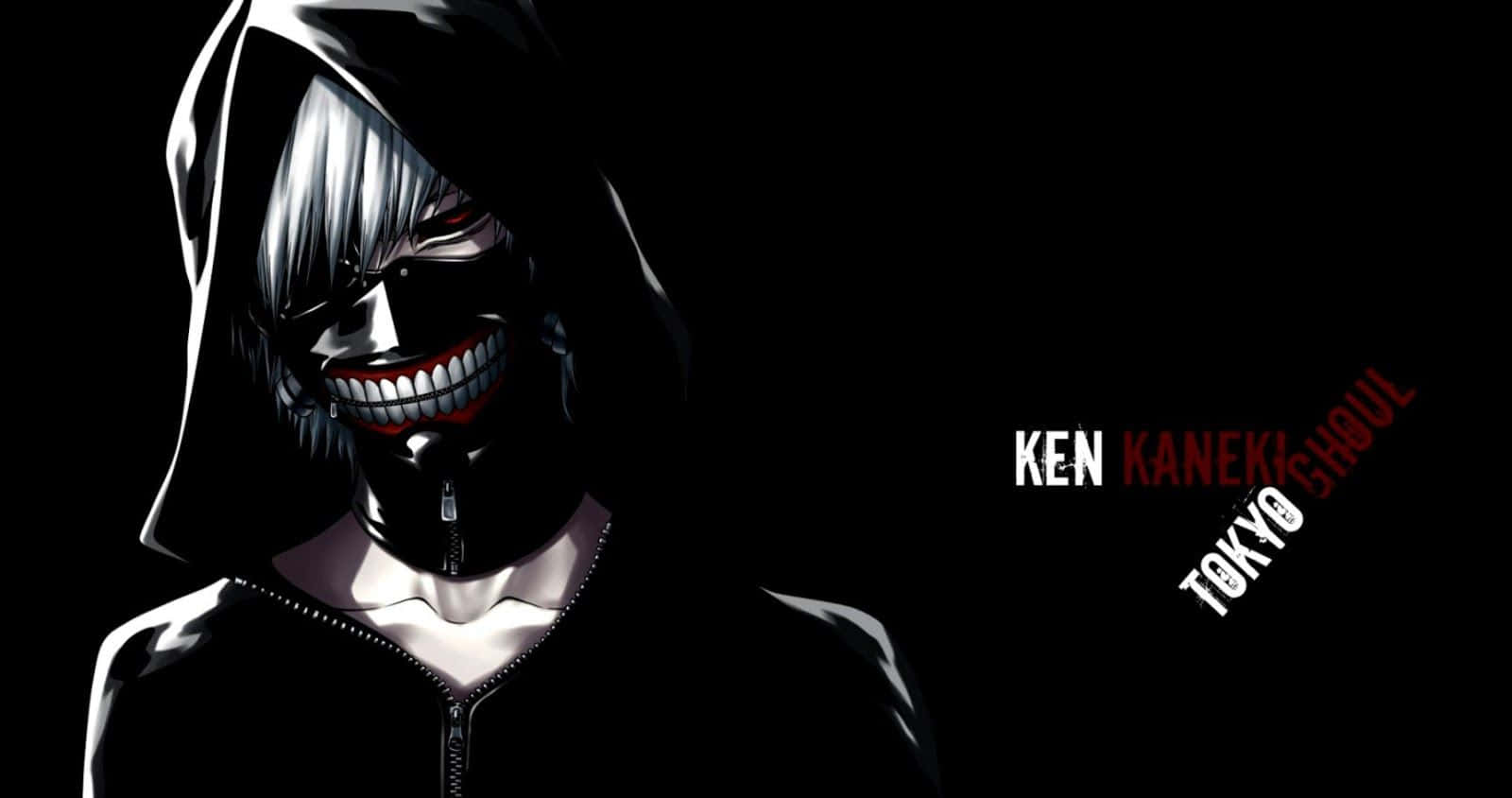Tokyo Ghoul, hooded black outfit, toothy grin, HD Desktop Wallpaper