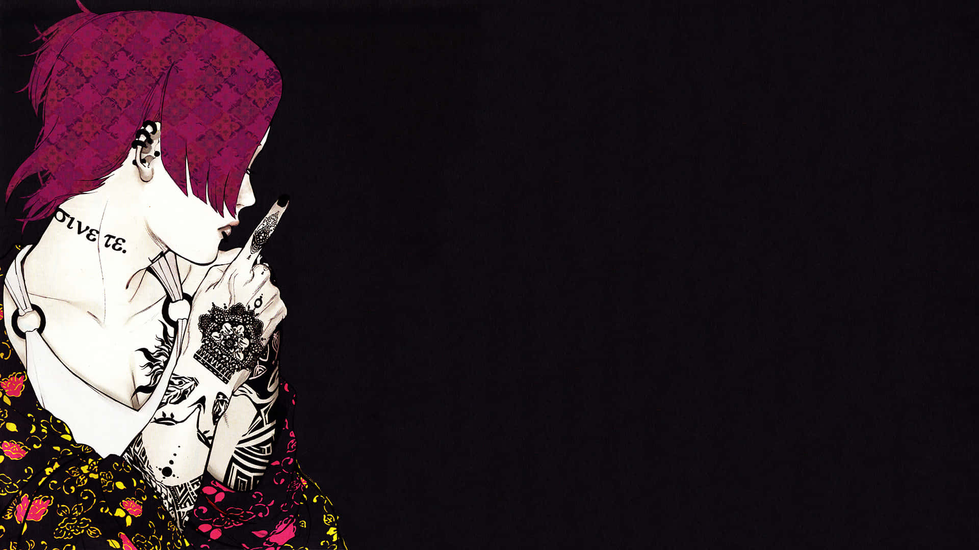 Tokyo Ghoul Uta, Uta, magenta hair, Full HD Desktop Wallpaper