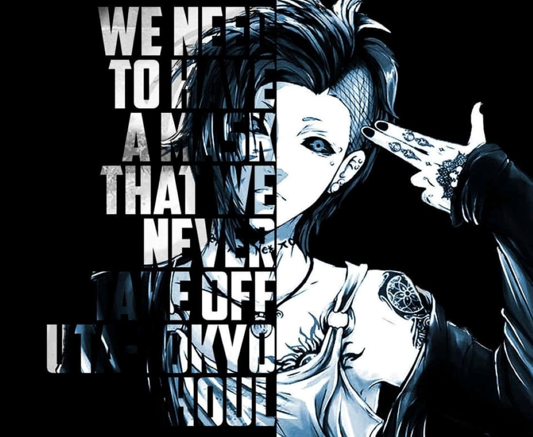 Tokyo Ghoul Uta, Uta, black background, SD Desktop Wallpaper