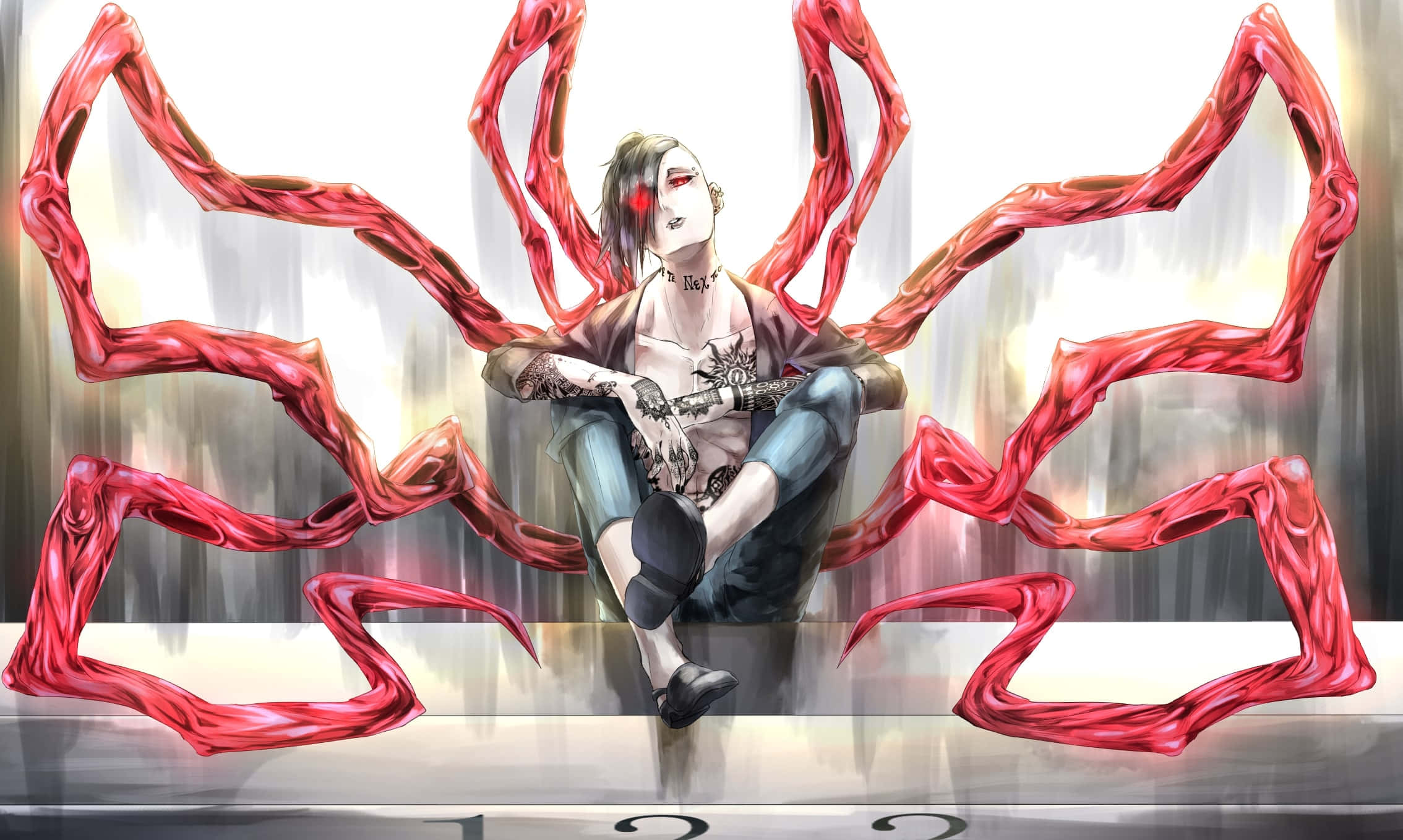 Tokyo Ghoul Uta, Uta, red eyes, Full HD Desktop Wallpaper