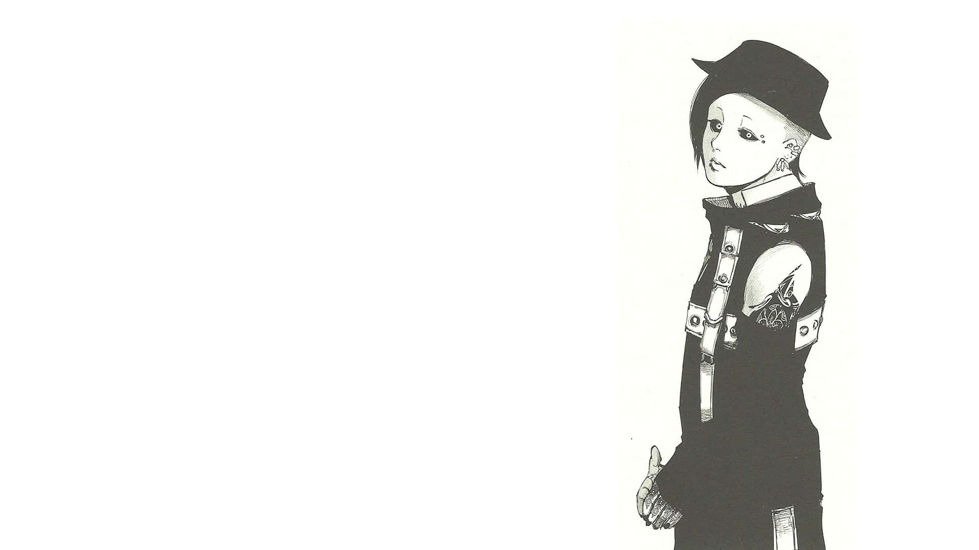 Tokyo Ghoul Uta, Uta, black hat, Full HD Desktop Wallpaper
