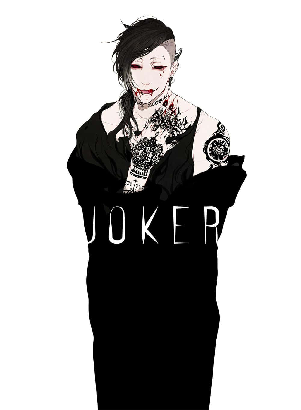Tokyo Ghoul Uta, Uta, dark tattoos, HD Phone Wallpaper