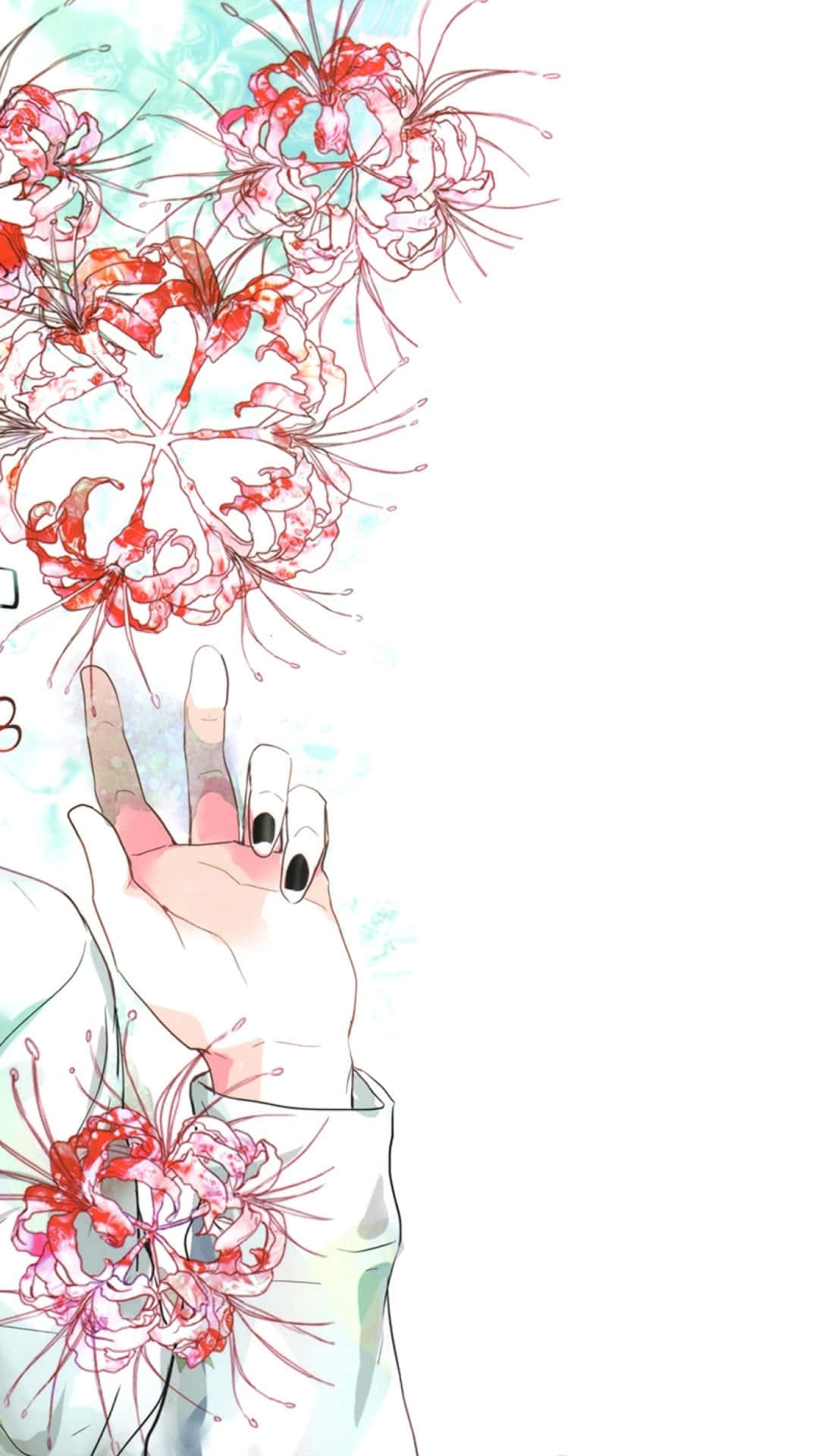 Tokyo Ghoul, flower, spider lilies, Full HD Phone Wallpaper
