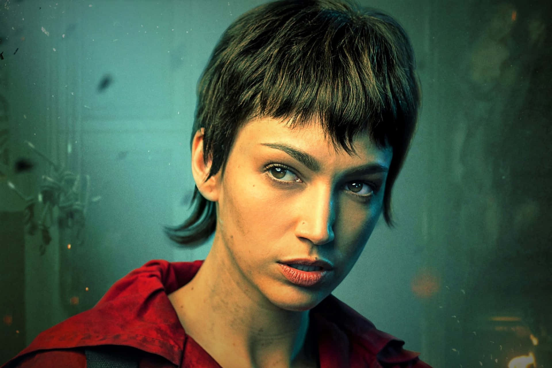 Tokyo, Money Heist, short dark hair, Full HD Desktop Wallpaper