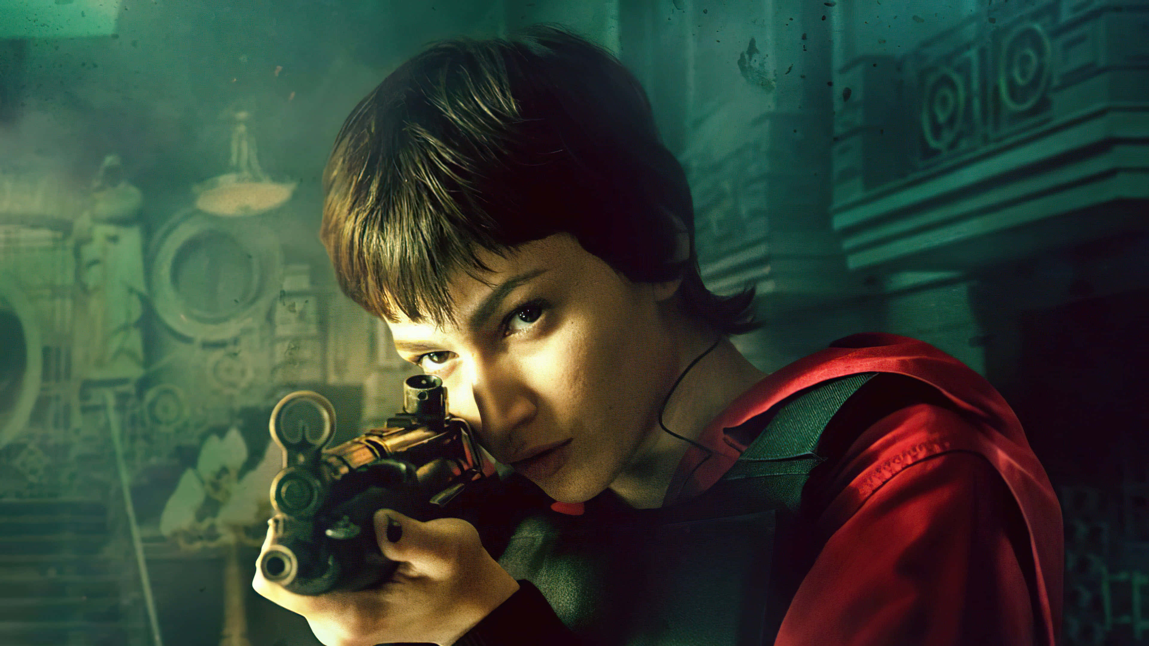 Tokyo, Money Heist, vintage revolver, 4K Desktop Wallpaper