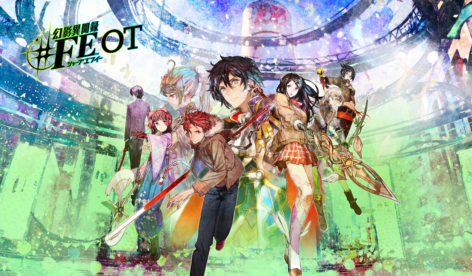 Tokyo Mirage Sessions, anime, warriors, Full HD Desktop Wallpaper