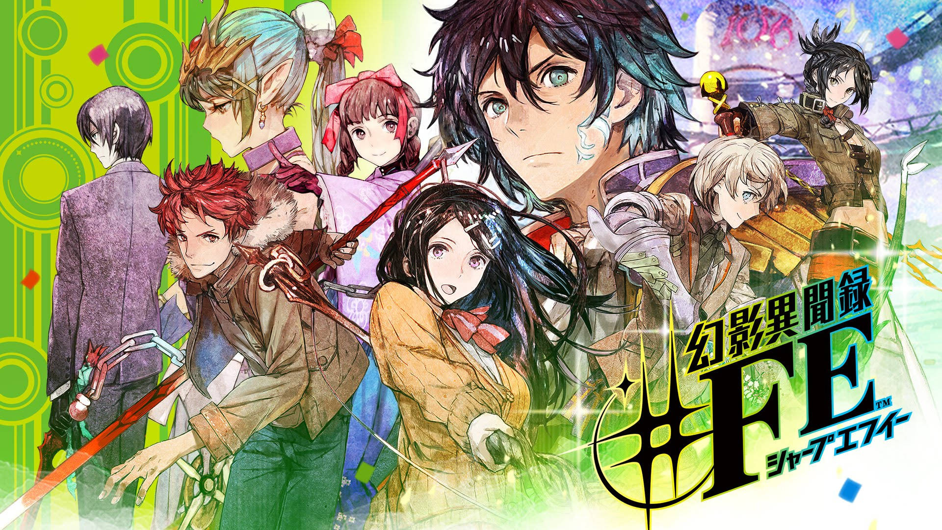 Tokyo Mirage Sessions, magical characters, swords, Full HD Desktop Wallpaper