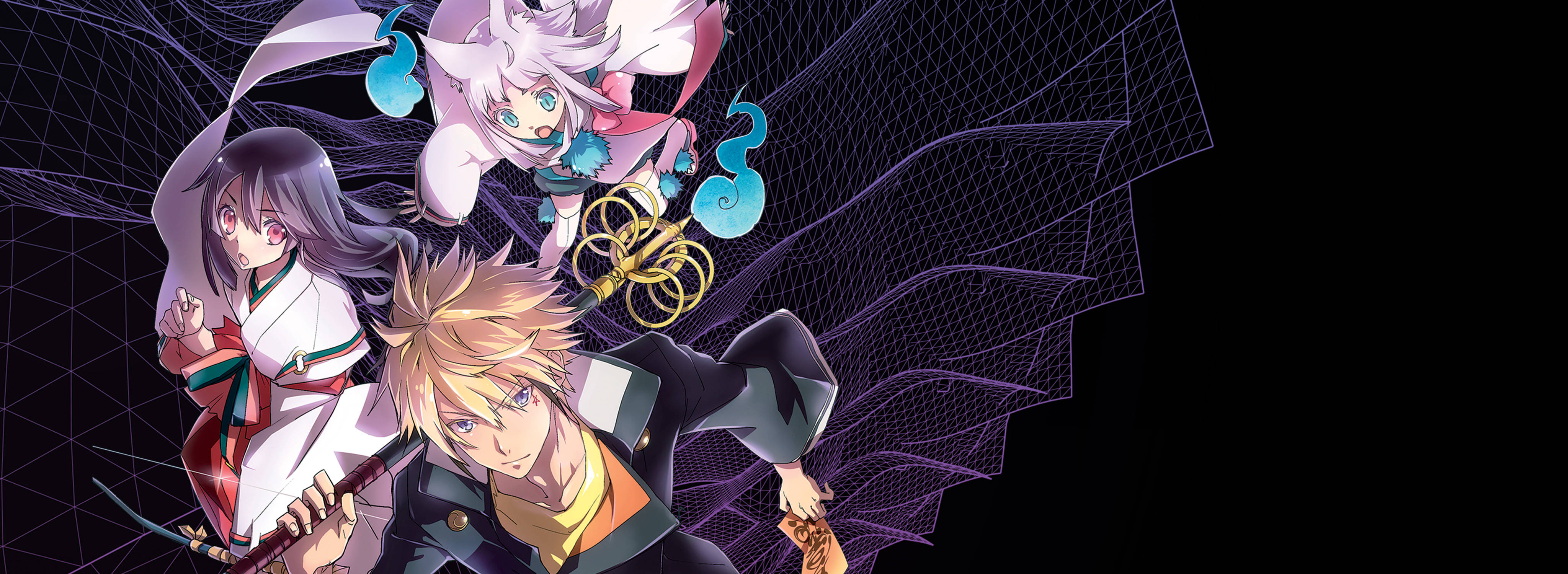 Tokyo Ravens, anime characters, dynamic poses, 4K Desktop Wallpaper