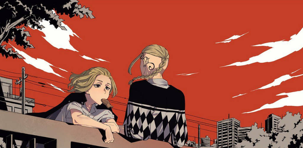Tokyo Revengers Aesthetic, red sky, cityscape, SD Desktop Wallpaper