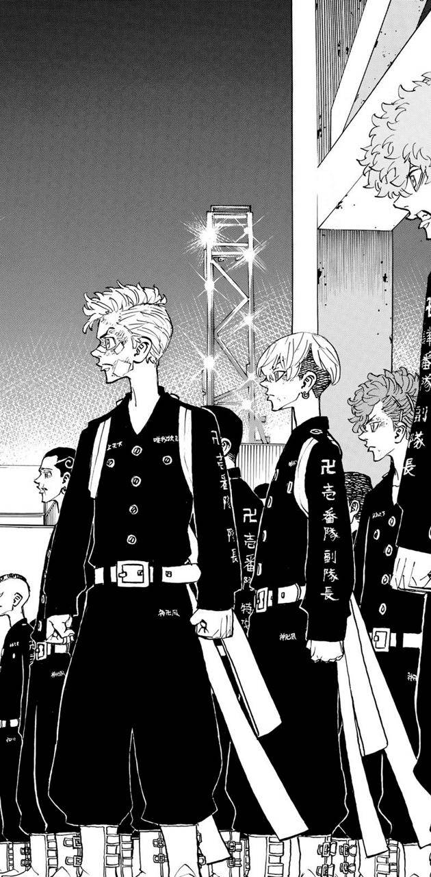 Tokyo Revengers, gang, uniformed characters, HD Phone Wallpaper