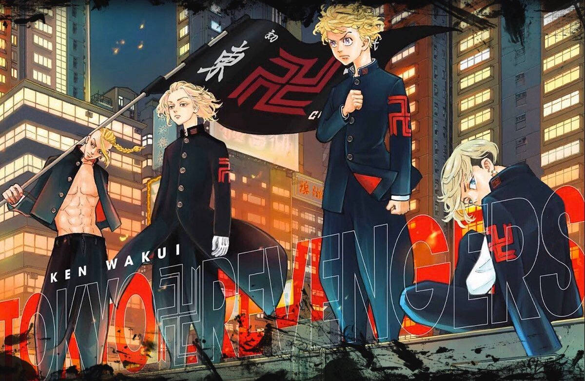 Tokyo Revengers, characters, building edge, SD Desktop Wallpaper