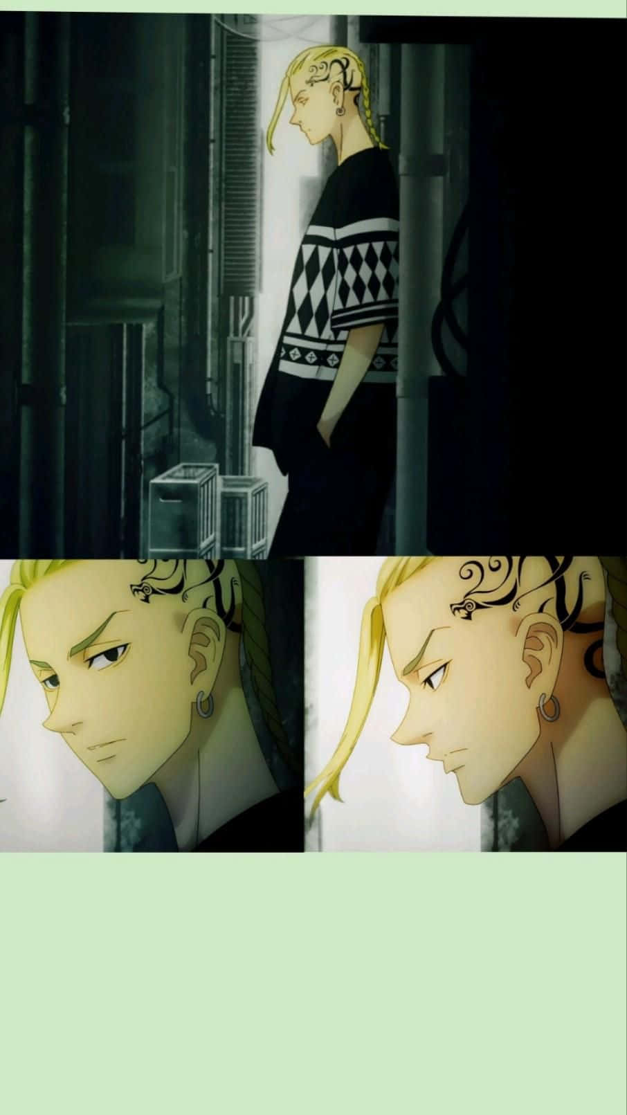 Tokyo Revengers Mikey, blonde anime character, intricate head tattoos, HD Phone Wallpaper