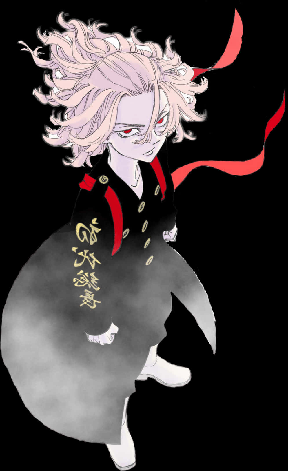 Tokyo Revengers Mikey, wild pink hair, red eyes, HD Phone Wallpaper
