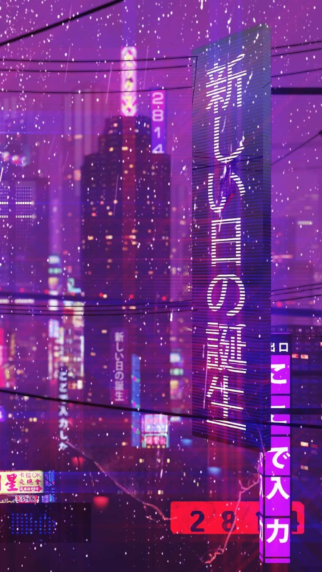 Tokyo, Vaporwave, neon-drenched, Full HD Phone Wallpaper