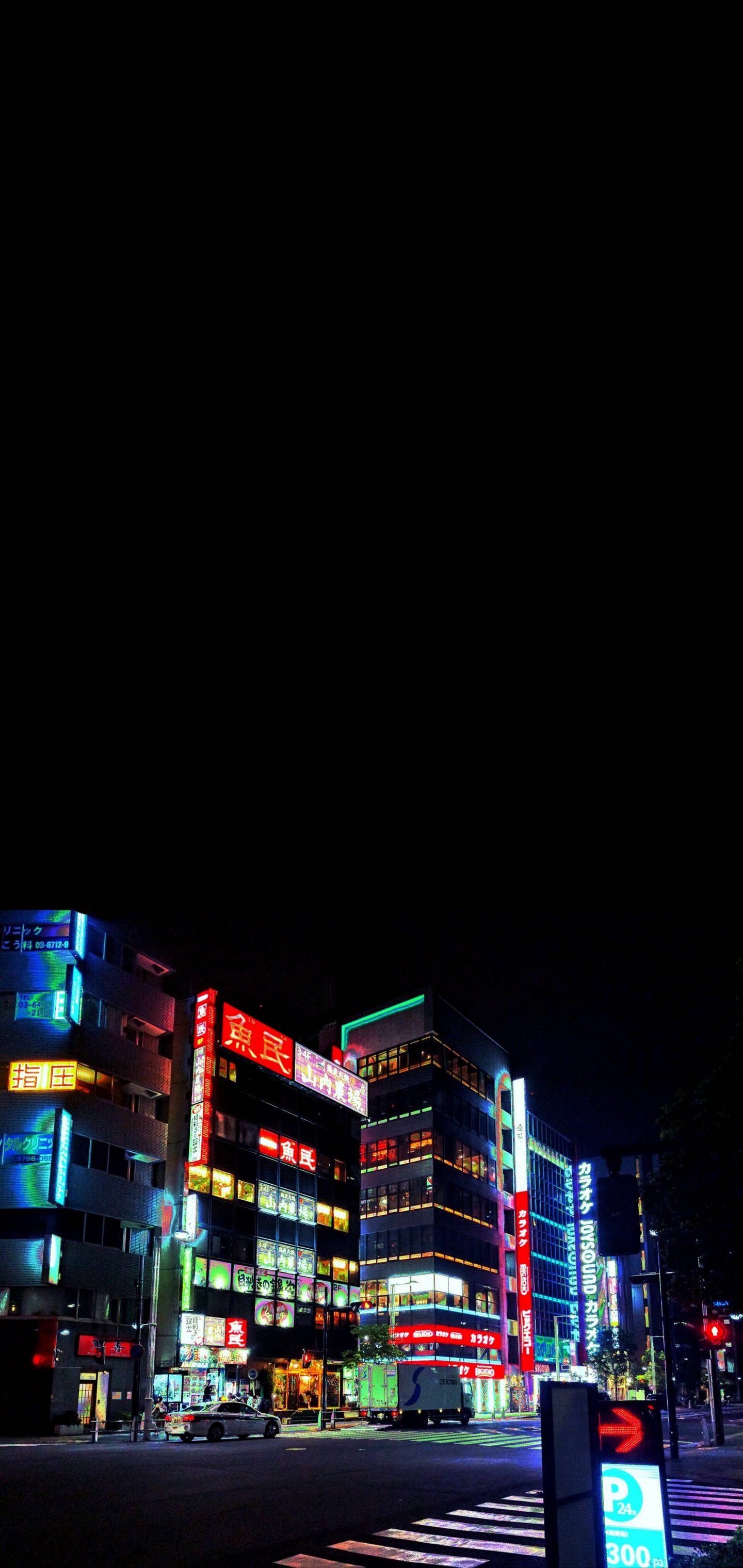 iPhone 11, Tokyo, night, 2K Phone Wallpaper