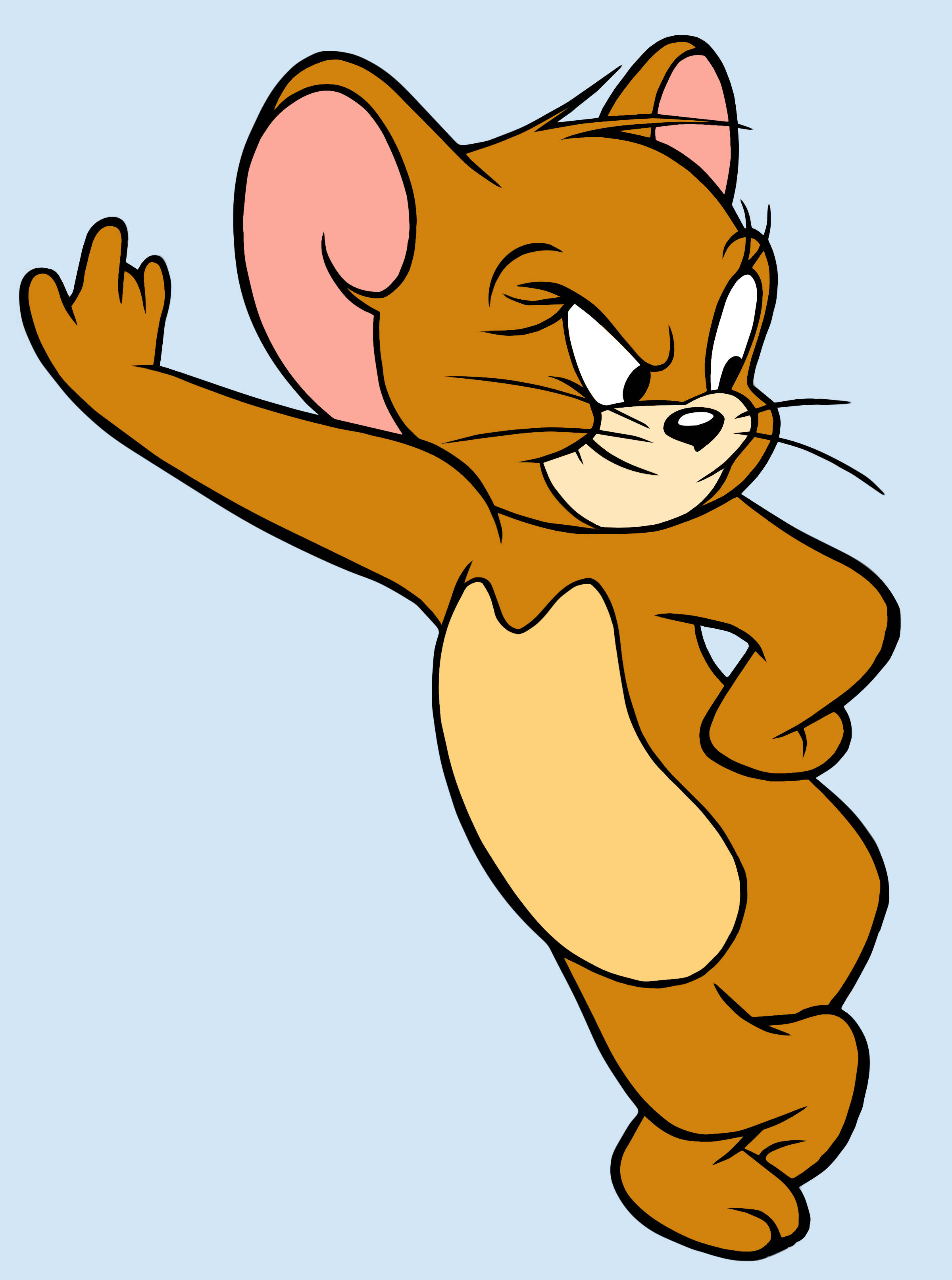 Tom And Jerry Aesthetic, cartoon mouse, brown fur, 2K Phone Wallpaper