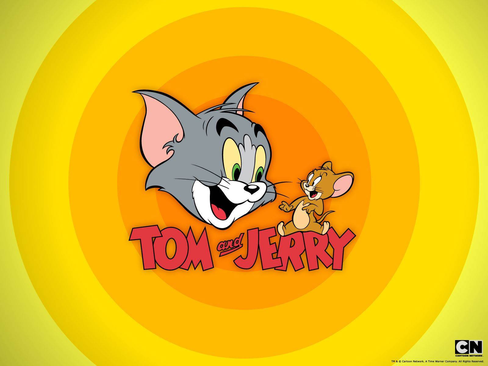 Tom, Jerry, vibrant yellow, HD Desktop Wallpaper