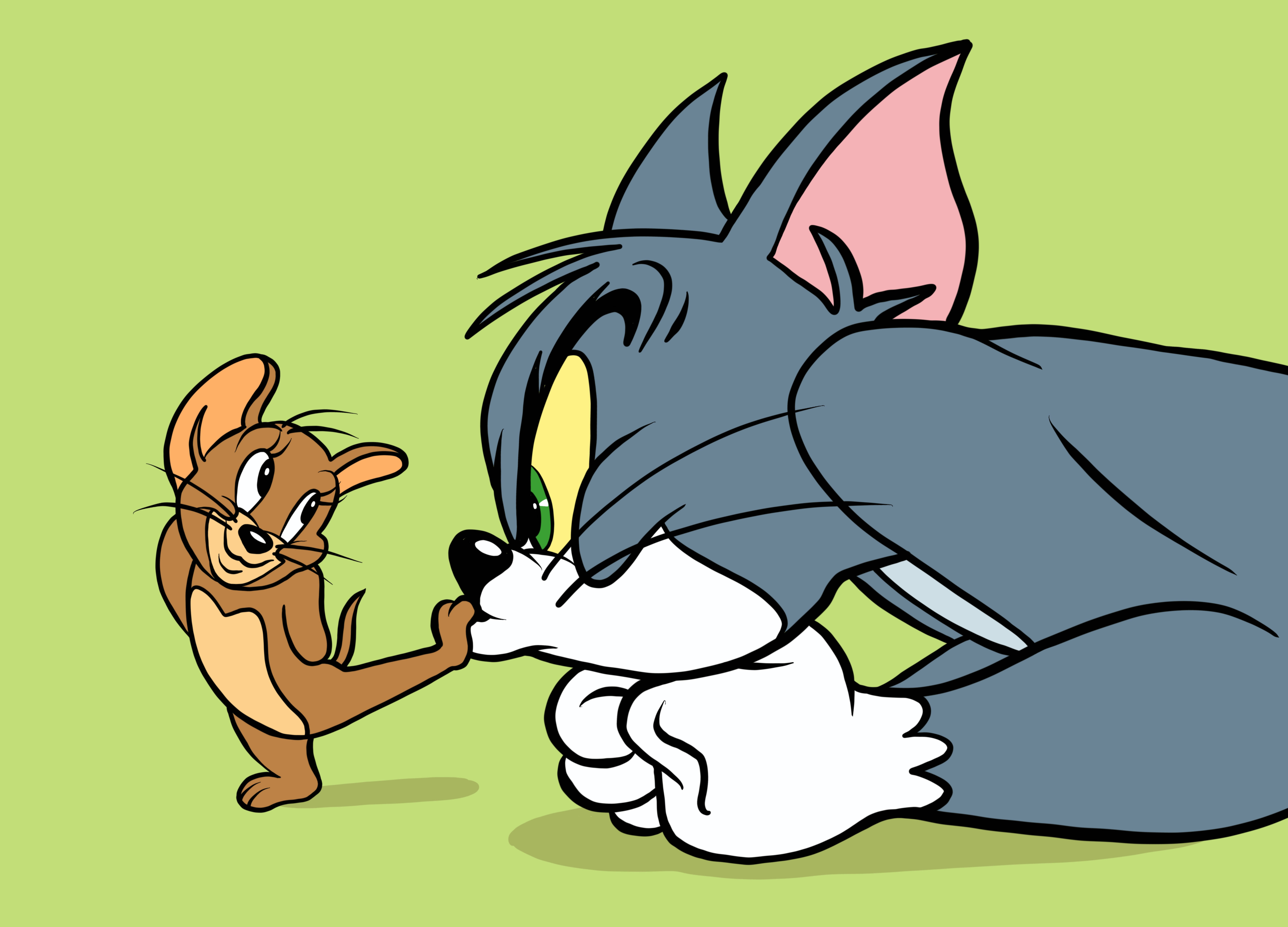 Tom, Jerry, classic cartoon showdown, 5K Desktop Wallpaper