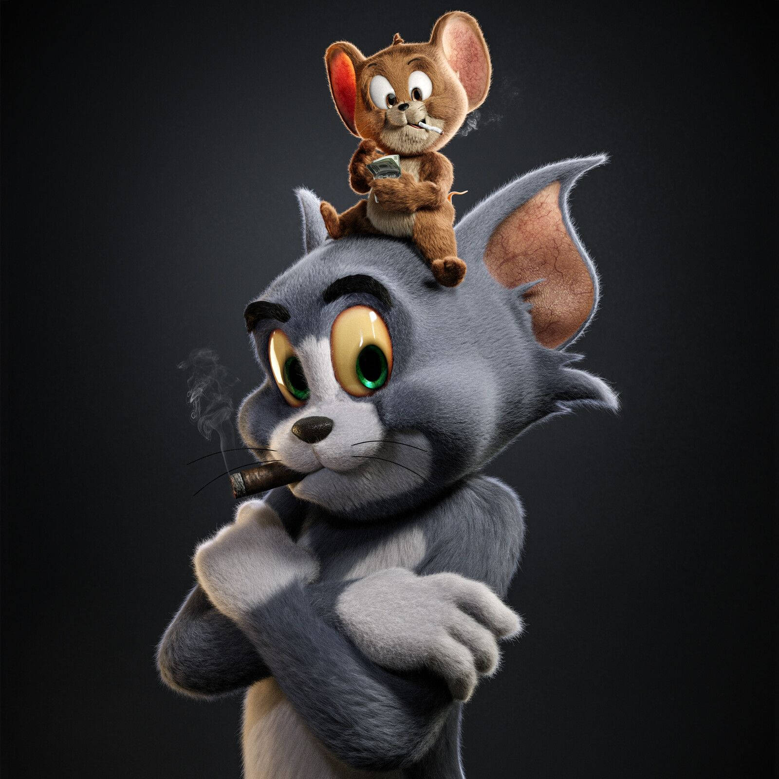 Tom And Jerry Cartoon, 3D, 4K, HD Desktop Wallpaper