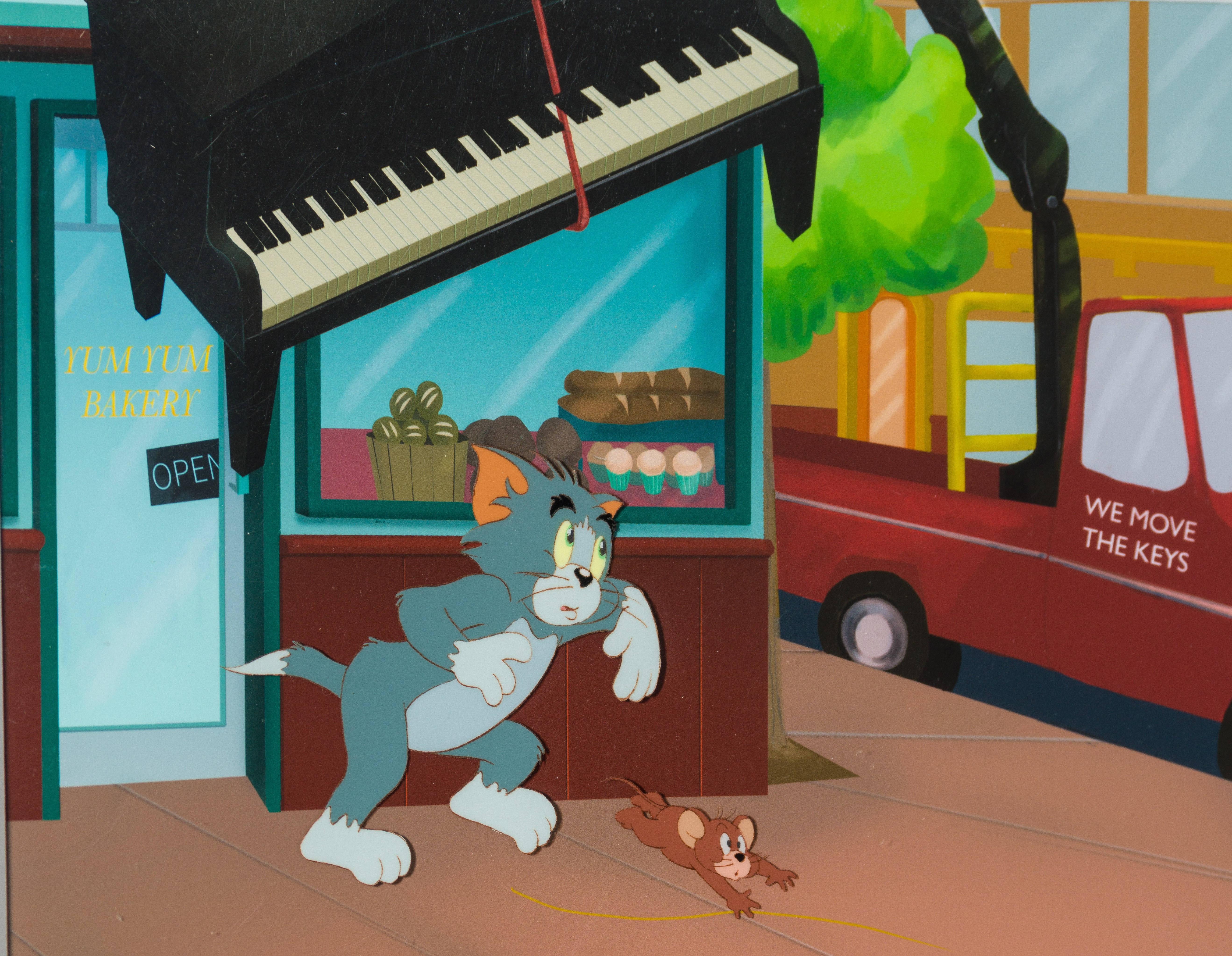 Tom, Jerry, piano, 5K Desktop Wallpaper