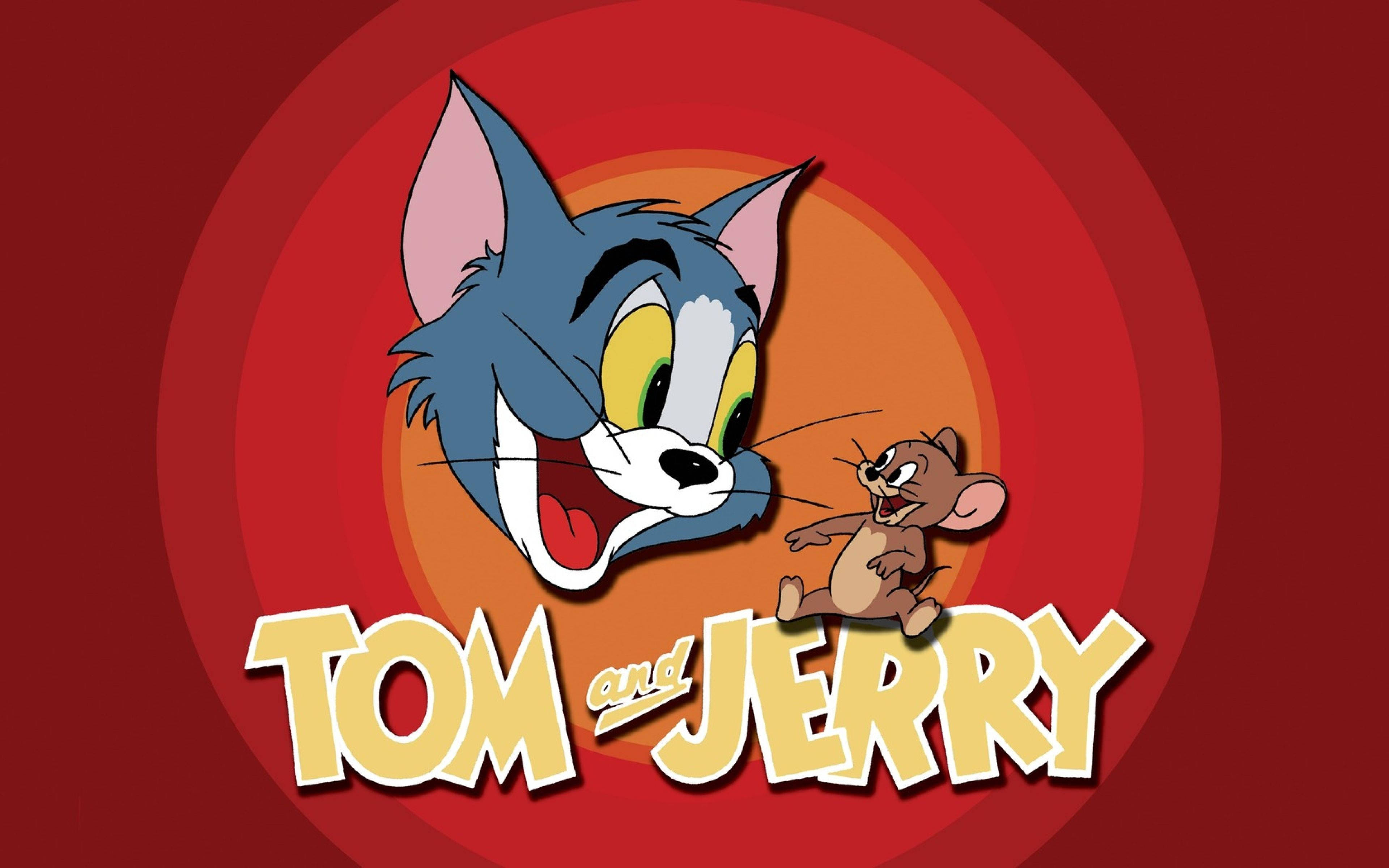 Tom And Jerry, 4K, red, 4K Desktop Wallpaper