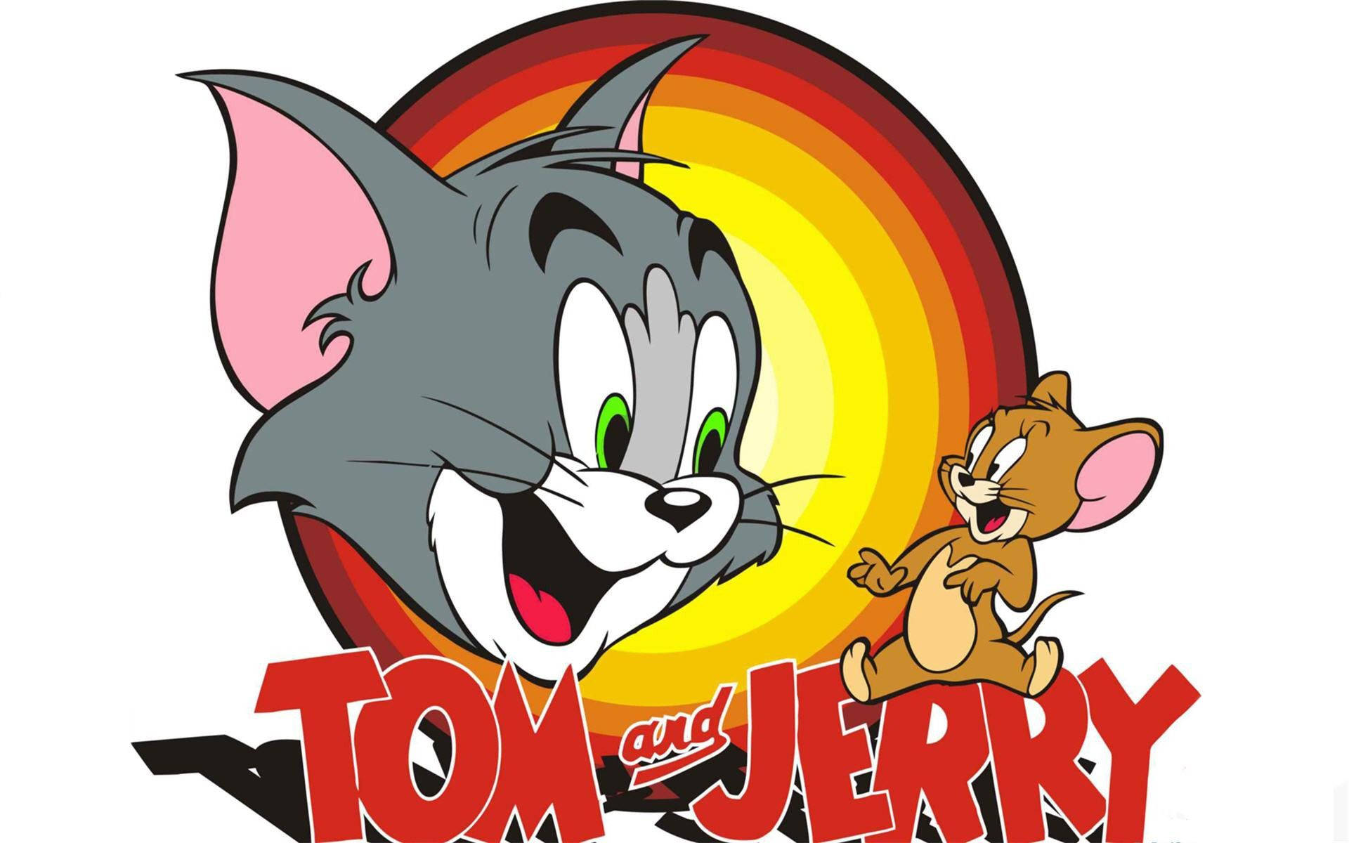 Tom And Jerry, iPhone, rainbow sunburst, Full HD Desktop Wallpaper