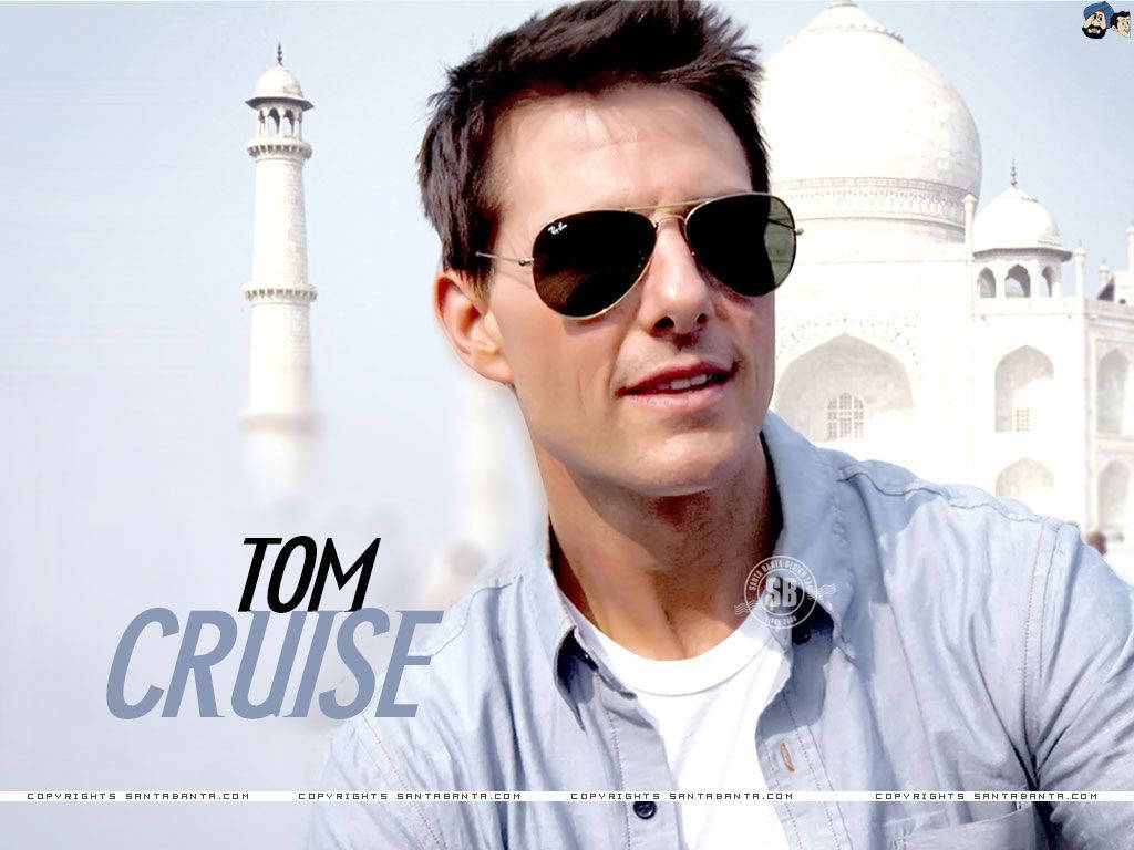 Tom Cruise, aviator sunglasses, white marble Taj Mahal, SD Desktop Wallpaper
