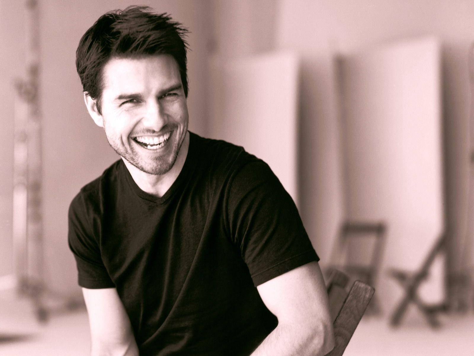 Tom Cruise, dark hair, beard, HD Desktop Wallpaper