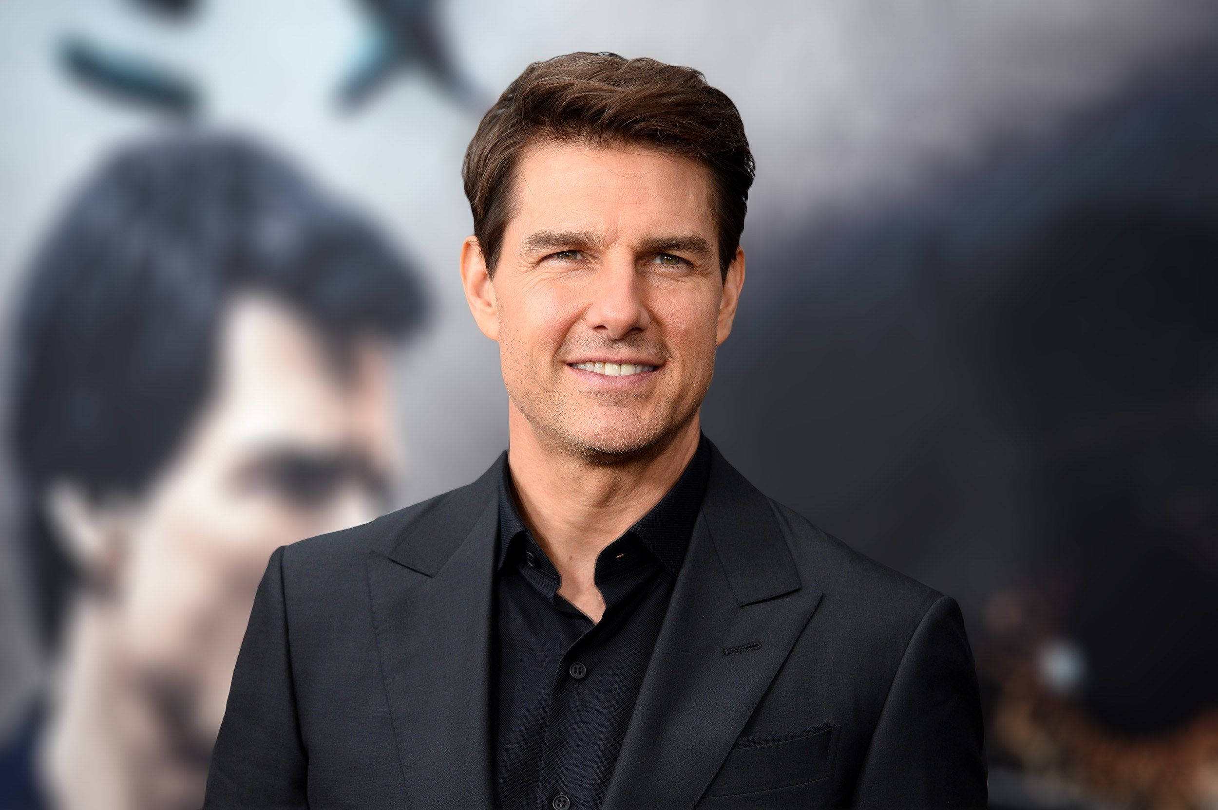 Tom Cruise, black suit, movie poster backdrop, Full HD Desktop Wallpaper
