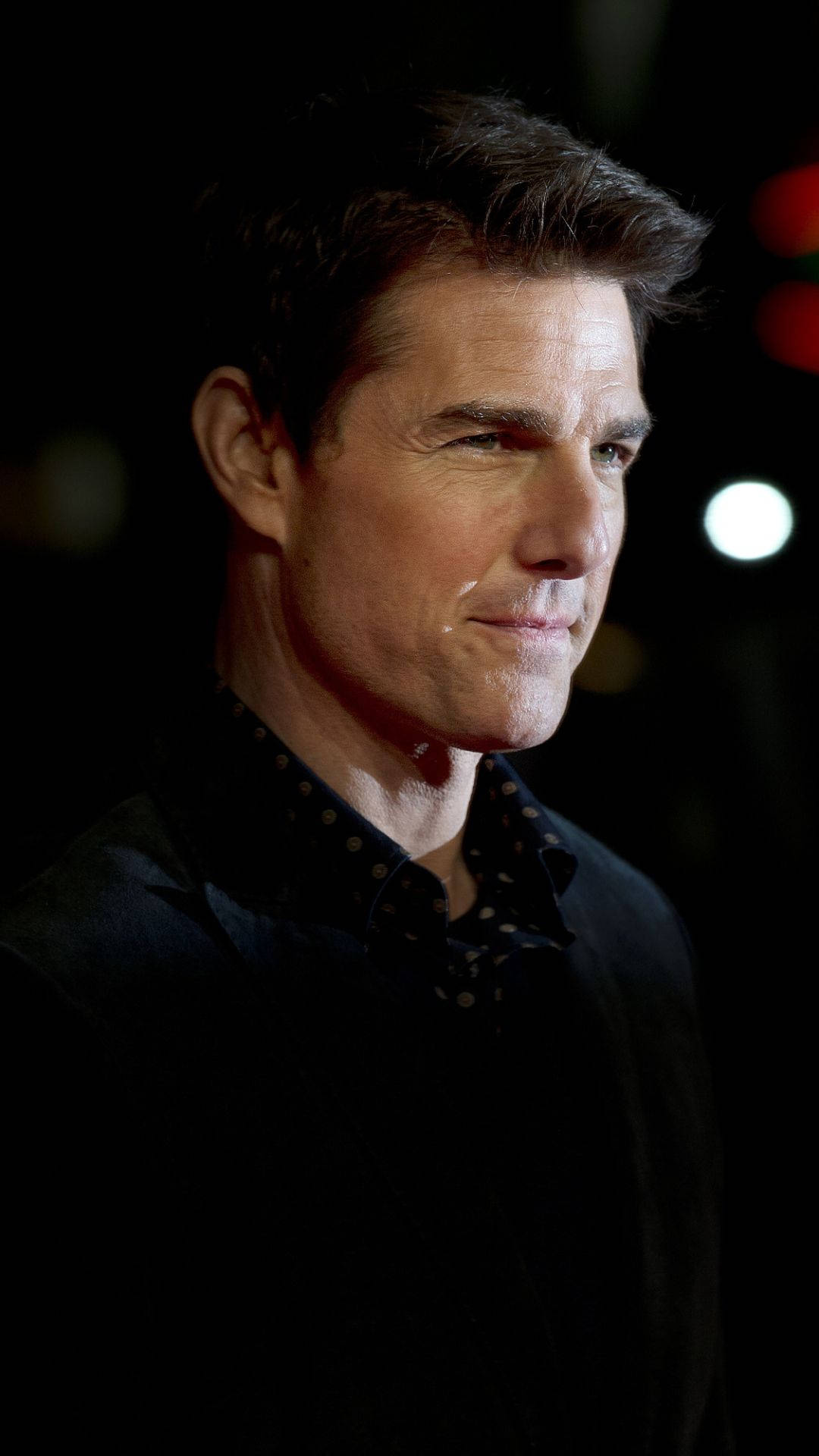 Tom Cruise, dark suit, soft studio lights, Full HD Phone Wallpaper
