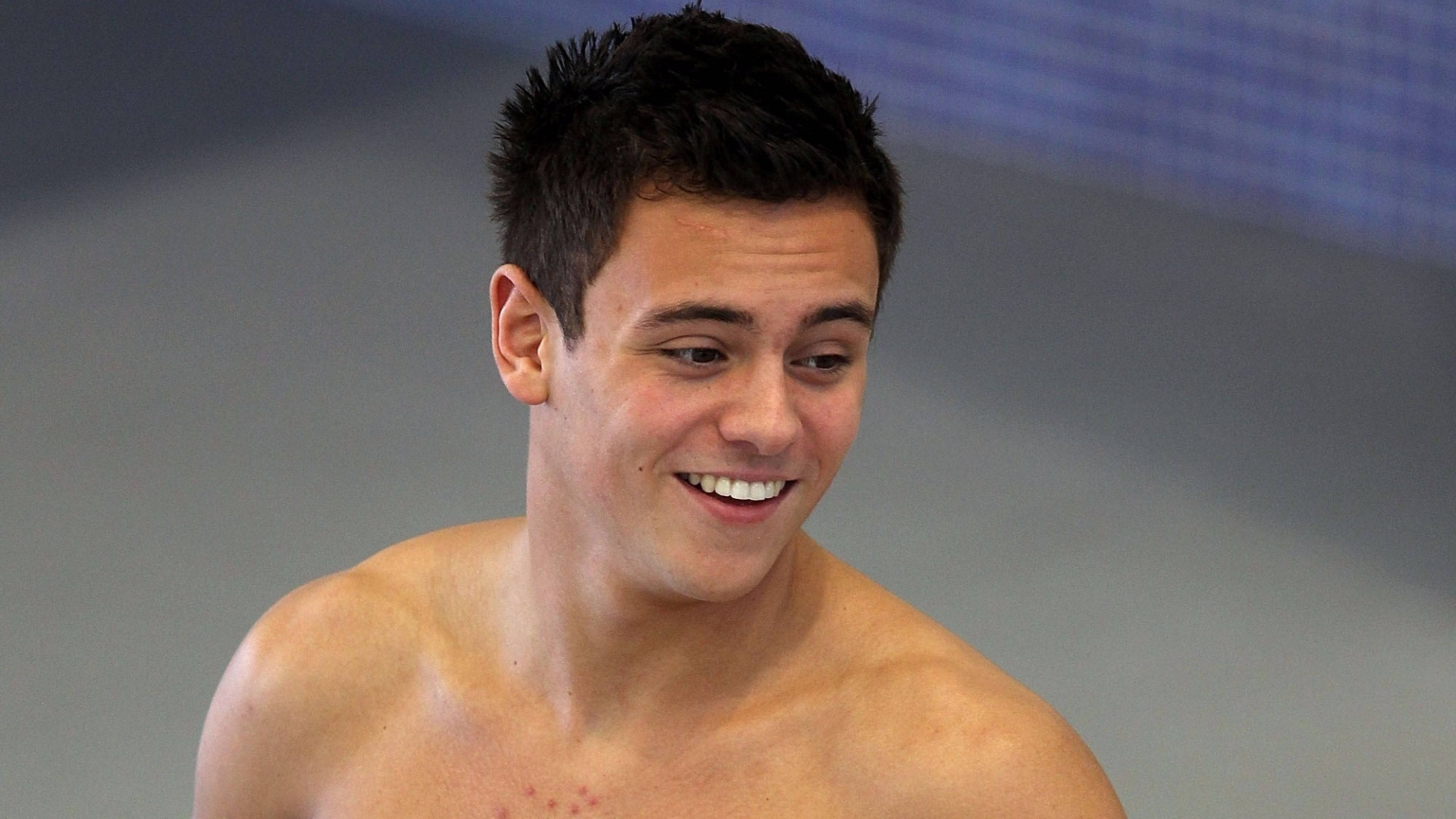 Tom Daley, swimmer, wet dark hair, 4K Desktop Wallpaper